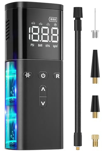 Goxifaca Cordless Portable 120 PSI Tire Inflator Air Compressor