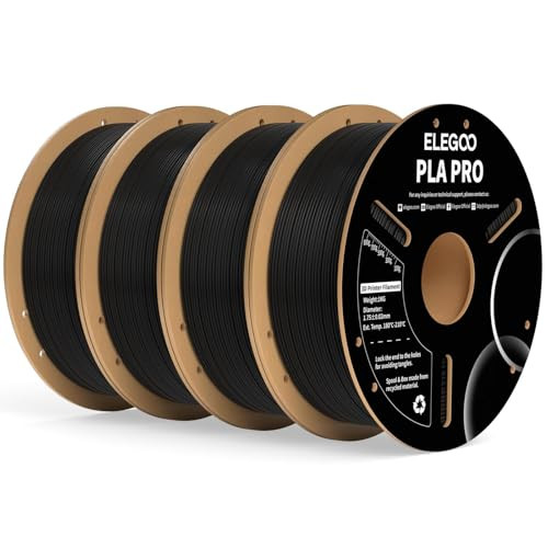 ELEGOO PLA PRO 1.75mm 3D Printer Filament 4-Pack 1KG