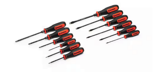 Crescent Diamond Tip Phillips, Slotted, and Torx Screwdriver Set (12-Piece)