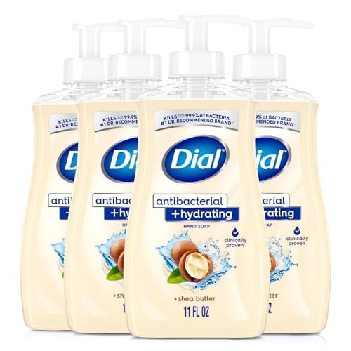 Dial Antibacterial Liquid Hand Soap (Shea Butter) 4-Pack Deal