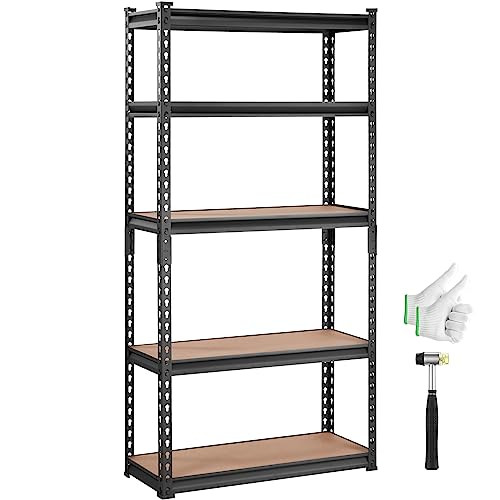 VEVOR Storage Shelving Unit, 5-Tier, 2000 lbs Capacity, 30" L x 12" W x 60" H