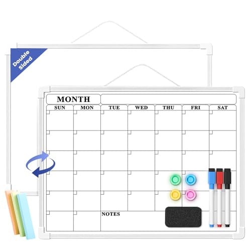 Lumspax Monthly Whiteboard Calendar for Wall, Small 16" x 12" Deal