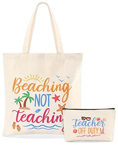 Percozzi Teacher Appreciation Gifts Tote Canvas Bag - Set of 2