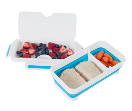 Classic Cuisine Rectangular Expandable Lunch Box with Dividers