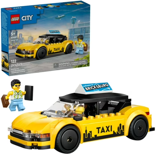 LEGO City Yellow Taxi Car Building Toy Deal