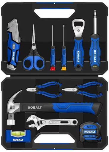 Kobalt 20-Piece Household Tool Set with Folding Case Deal