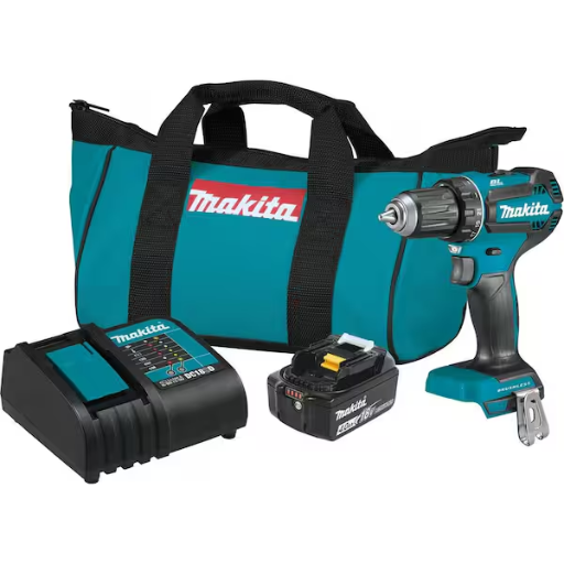 Makita 18V LXT Brushless Cordless 1/2" Driver-Drill Kit w/ 4.0 Ah Battery