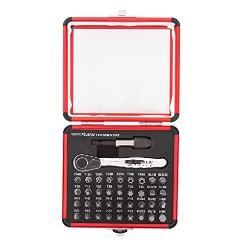 Sunex 9726 Mini Ratchet and Bit Set 38-Piece