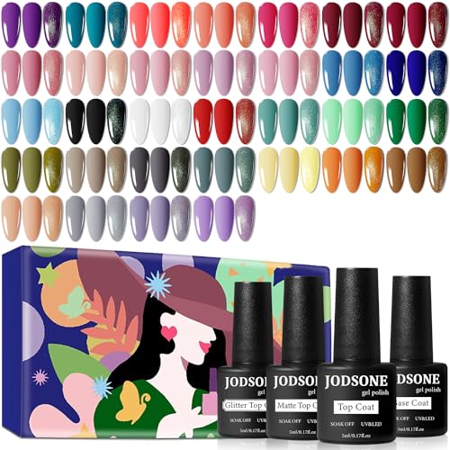JODSONE 36-Piece Gel Nail Polish Set with 32 Colors