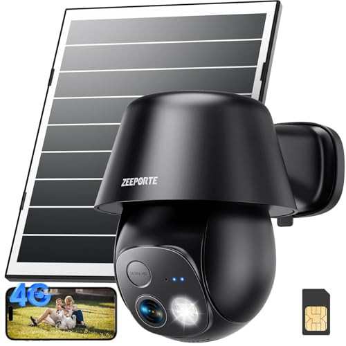 4G LTE Cellular Solar Security Cameras Wireless Outdoor