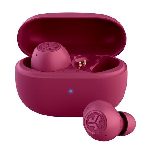 JLab Go Pop ANC True Wireless Earbuds & Charging Case (Fuchsia)