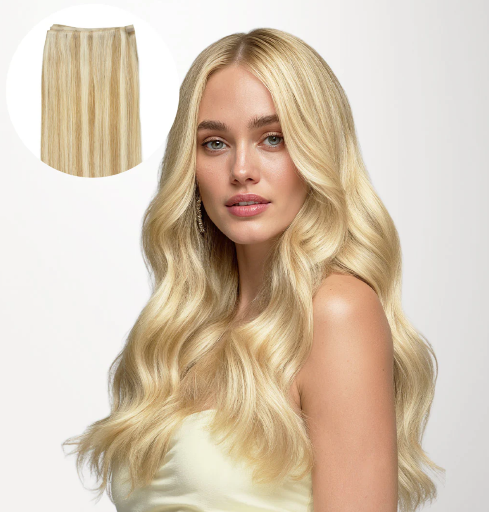 GOO GOO Butterfly Weft Human Hair Extensions 14"-100g Light Blonde Highlights