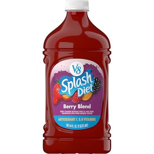 V8 Splash Diet Berry Blend Flavored Juice Beverage, 64 fl oz Bottle