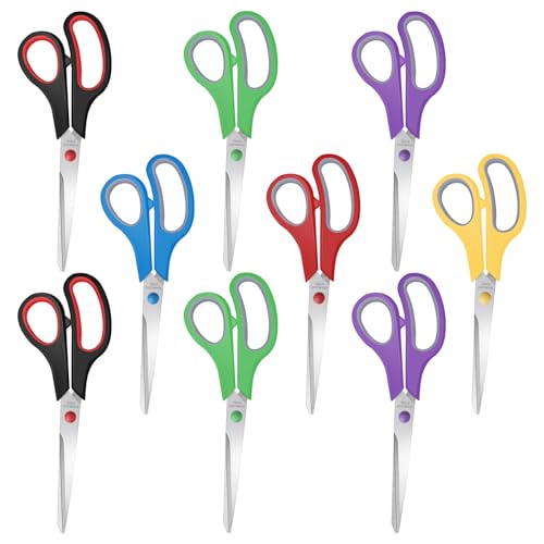 9-Pack 8" Sewing Craft Scissors