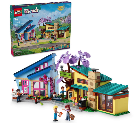LEGO Friends Olly and Paisley's Family Houses (42620) 1126-Piece