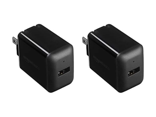 2-Pack Amazon Basics 12W One Port USB-A Wall Charger