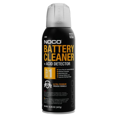 NOCO Battery Terminal Cleaner Spray & Corrosion Cleaner w/ Acid Detector 12.25-Oz