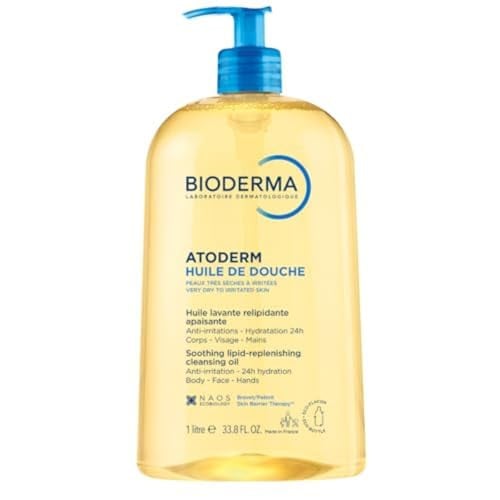 Bioderma Atoderm Shower Oil, Cleansing Oil For Face & Body