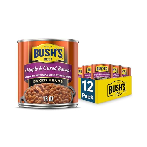 12-Count 16-Oz Bush's Best Baked Beans (Maple & Cured Bacon)