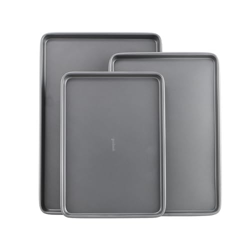 GoodCook Nonstick Carbon Steel Baking Sheet Set 3-Pack Deal