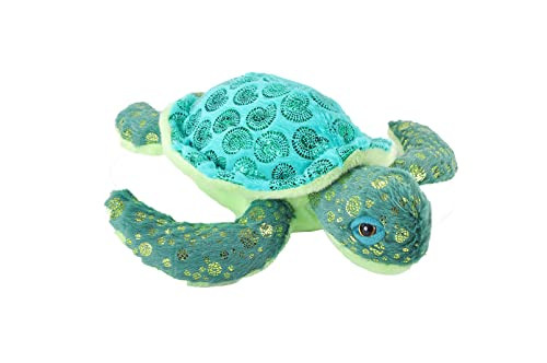 Wild Republic Foilkins Sea Turtle Stuffed Animal, 12 inches
