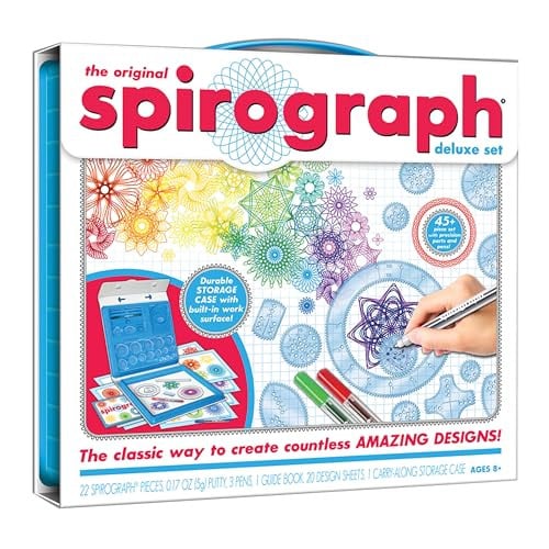 Spirograph Deluxe Set Spiral Art Drawing Kit