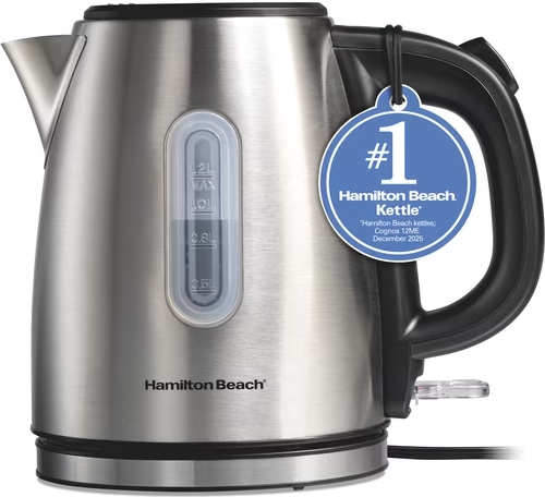 Hamilton Beach Stainless Steel Kettle 1.2 Liter Deal
