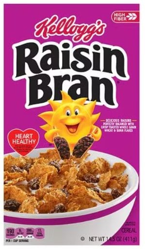 Kellogg's Raisin Bran Original Cereal 14.5 oz (2-Pack) Deal