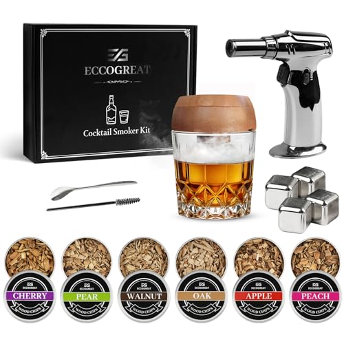 Premium Cocktail Smoker Kit with Torch & 6 Flavors Wood Chips Deal
