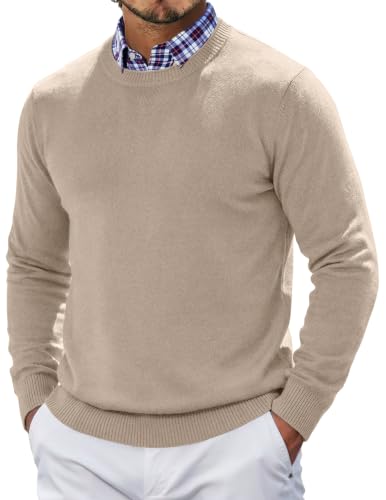 COOFANDY Crewneck Lightweight Knit Dress Sweater Deal