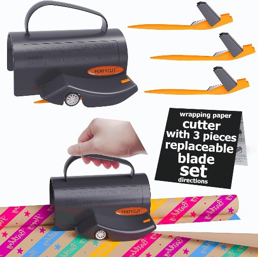 Wrapping Paper Cutter with Replacement Blades