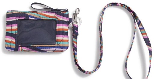 Vera Bradley Outlet Zip ID Lanyard