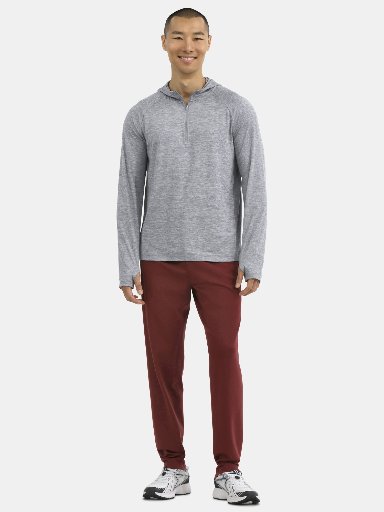 Athletic Works Men's Butter Soft Quarter Zip Hoodie