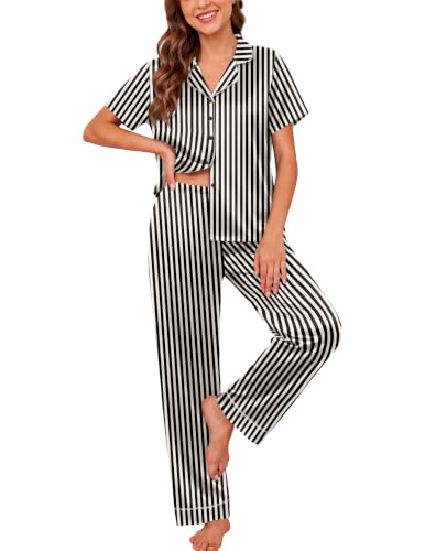Ekouaer 2 Piece Women Silk Pajama Sets Deal