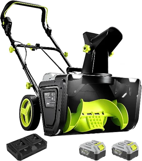 DEKOPRO 40V 20-Inch Cordless Snow Thrower 2x4.0Ah