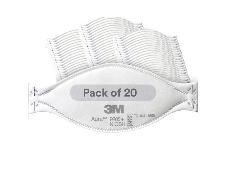 3M Aura N95 Foldable Particulate Respirators 20-Pack Deal