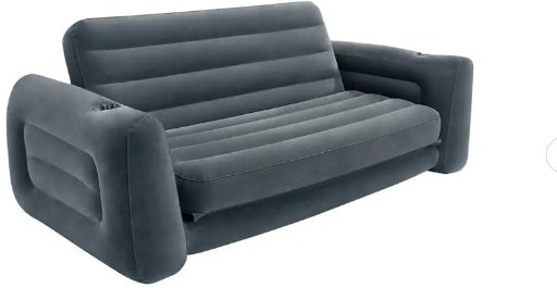 Intex Pull-Out Inflatable Sofa Charcoal Gray
