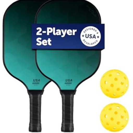 Sport Squad 2-Player Pickleball Paddle Set (Fiberglass/Graphite Paddles) Deal