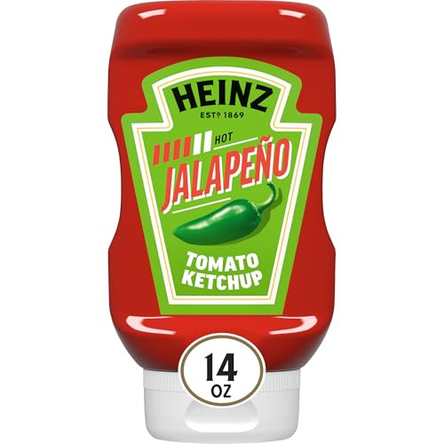 Heinz Tomato Ketchup Blended With Jalapeno, 14 oz Squeeze Bottle