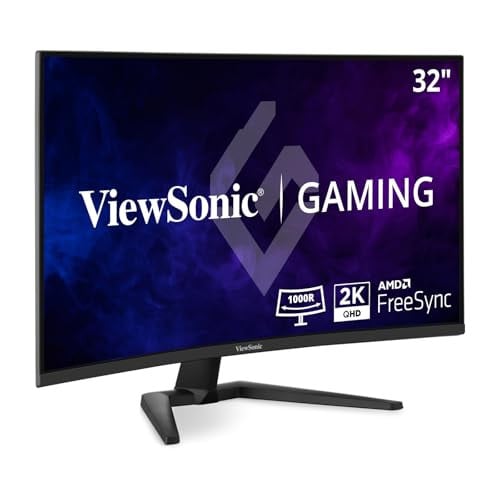 ViewSonic VX3228C-2K 32 Inch 1440p 180Hz Curved Gaming Monitor