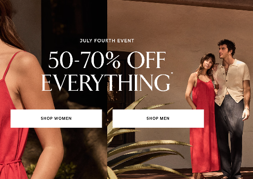 Banana Republic 4th of July Sale Deal