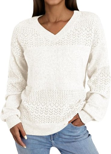 NoraCora Women’s V Neck Sweater