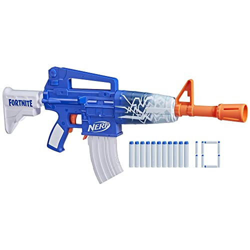 Nerf Fortnite Blue Shock Blaster with 10-Dart Clip