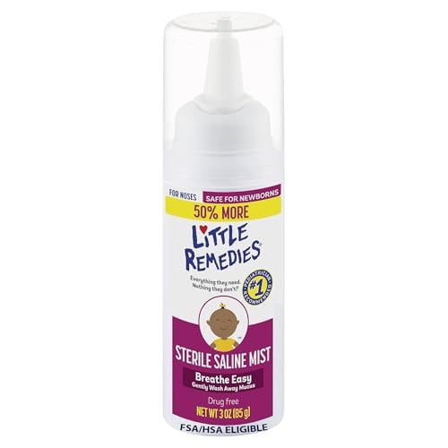 Little Remedies Sterile Baby Saline Nasal Mist 3-Fl Oz