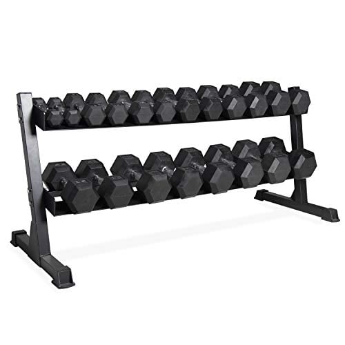 CAP 550 LB Dumbbell Set with Horizontal 2-Tier Rack Deal