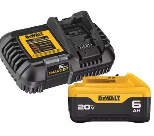 DEWALT 20V MAX Lithium-Ion 6.0 Ah Battery and Charger