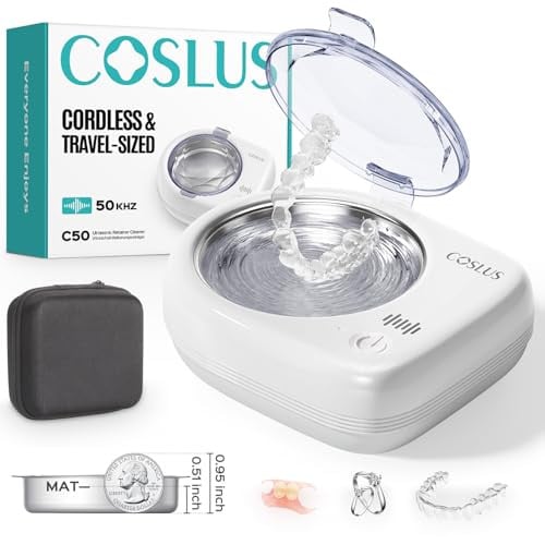 COSLUS Sonic Retainer Cleaner (White)
