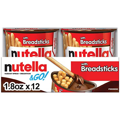 Nutella & GO! Chocolate Hazelnut Spread with Breadsticks Snack Packs 12-Packs