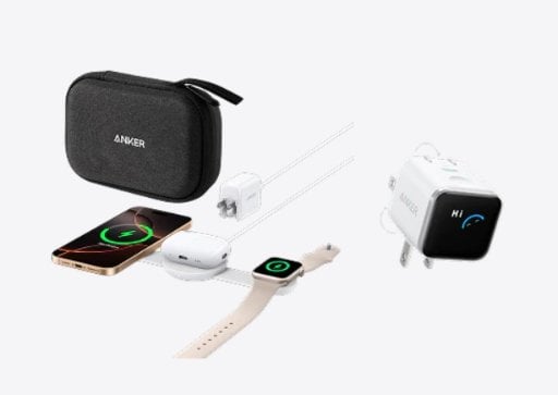 Anker MagGo 3-in-1 15W Wireless Charging Station + Anker 45W Foldable Nano Charger Deal