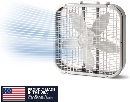 20" Lasko Weather-Resistant Motor 3-Speeds Box Fan Deal
